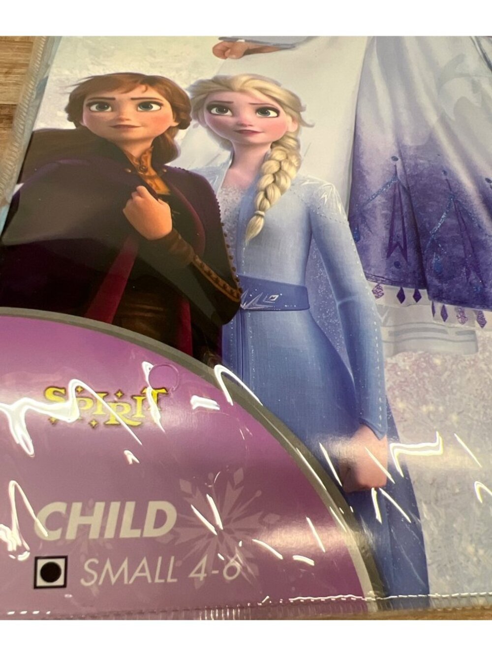 Disney Frozen Elsa Costume Dress Child Size S 4-6 Spirit Halloween Include Dress - Picture 3 of 5